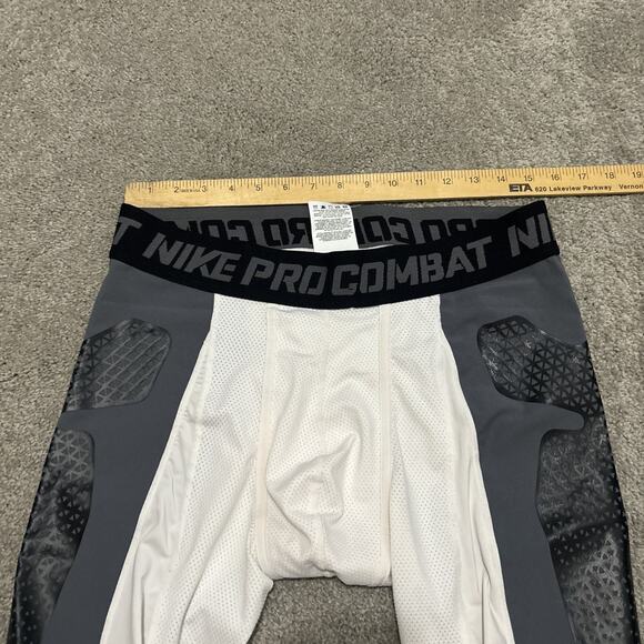Nike Pro Combat Padded Compression Shorts XXL White Baseball - Picture 5 of 6